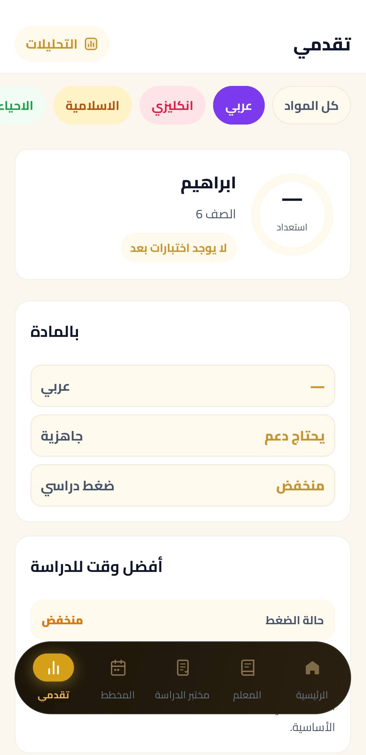 ENKI Mobile Subject Readiness and Analytics Screen